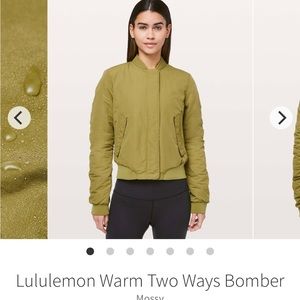 Lululemon warm two ways bomper jacket
